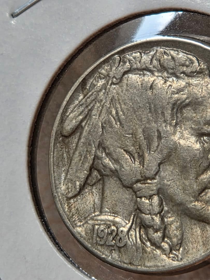 アメリカ合衆国　バッファロー　ニッケル(5セント) 白銅貨 1928 S