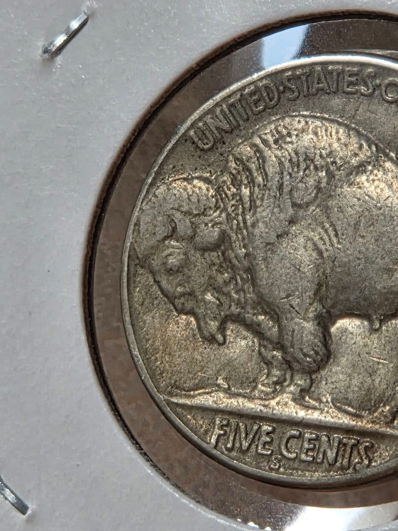 アメリカ合衆国　バッファロー　ニッケル(5セント) 白銅貨 1928 S