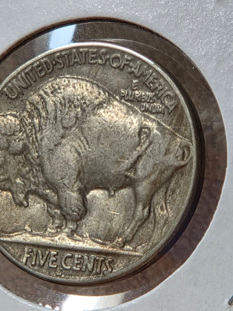 アメリカ合衆国　バッファロー　ニッケル(5セント) 白銅貨 1928 S