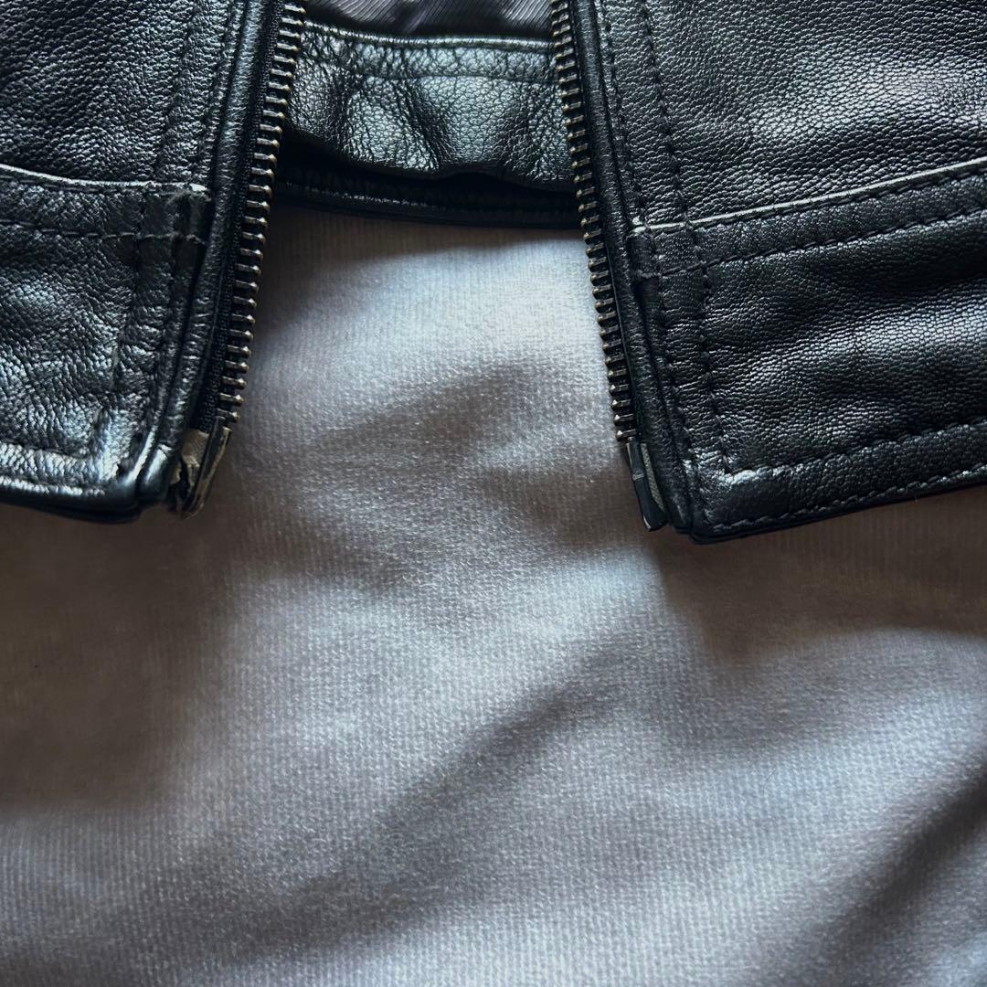 ジャケット・アウター 00s archive double zip leather jacket
