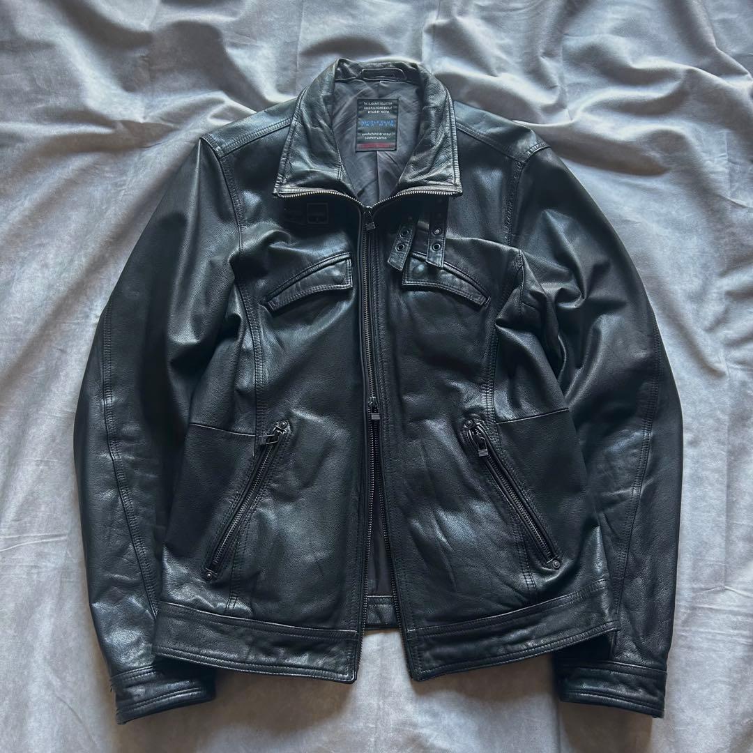 ジャケット・アウター 00s archive double zip leather jacket