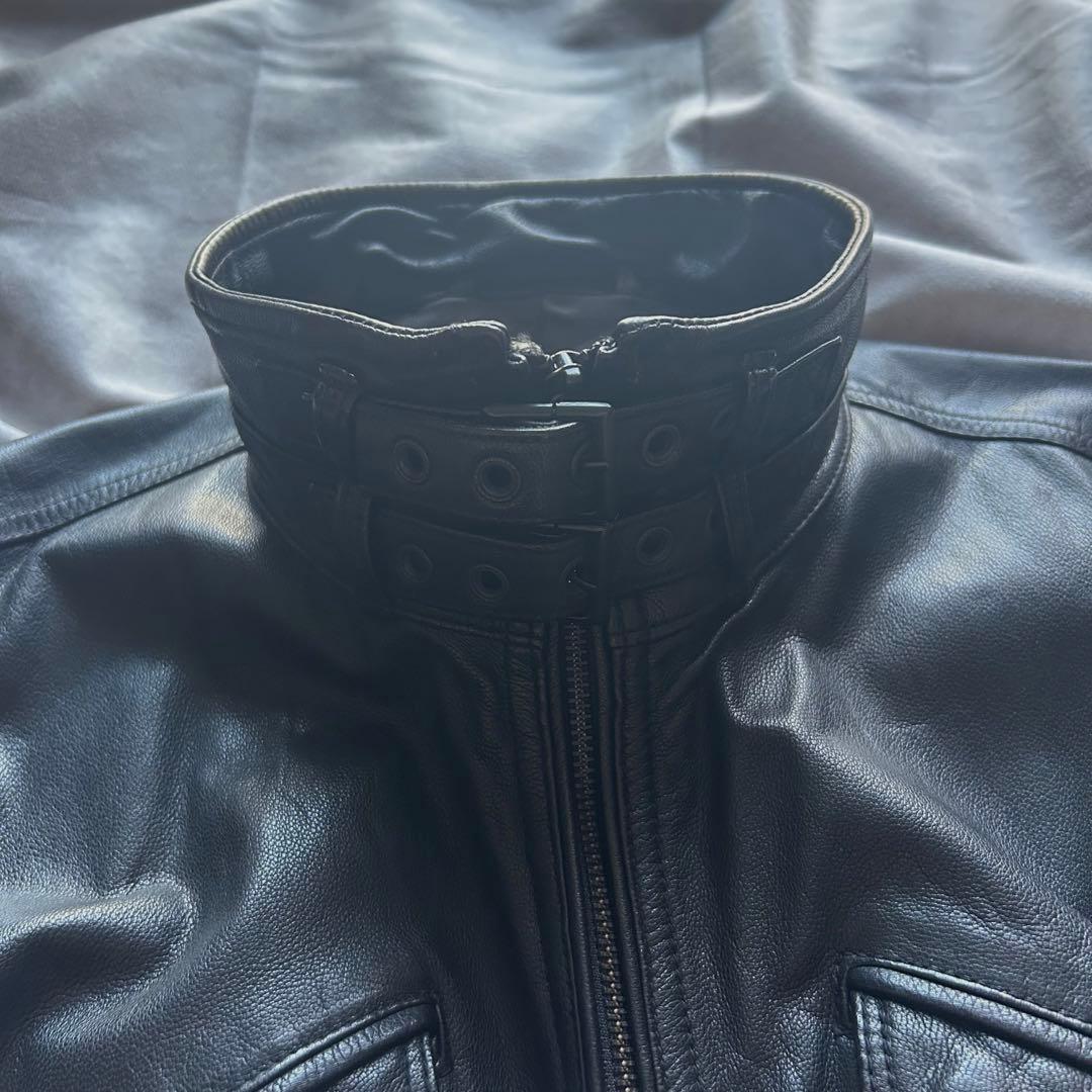 ジャケット・アウター 00s archive double zip leather jacket