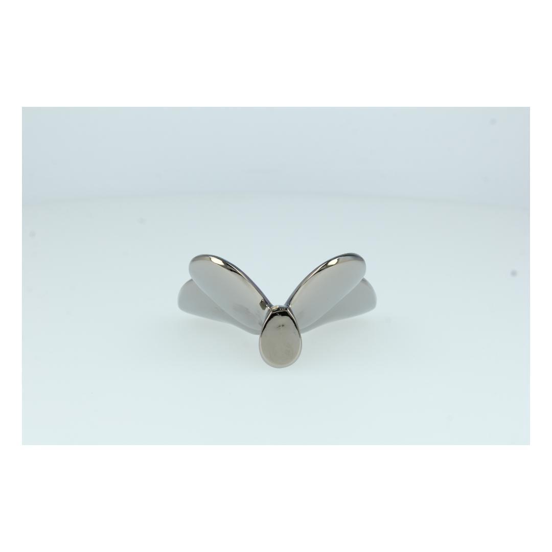 ピ*ル様 Baccarat バカラ クリスタル バタフライ 青蝶 オブジェ 箱付