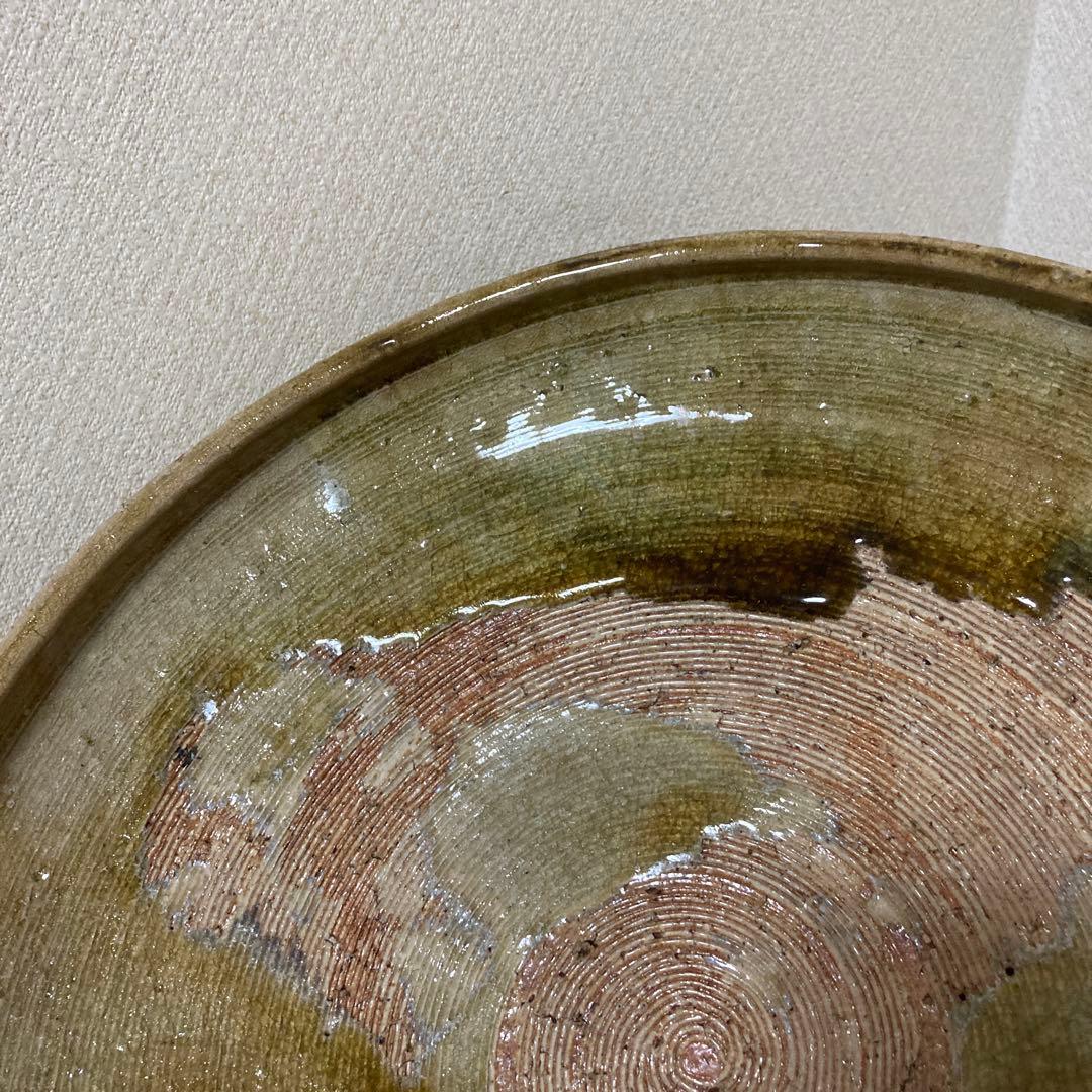 時代　大鉢　盛鉢　大皿　飾り皿〈検 信楽焼　古瀬戸　伊賀　織部　唐津　萩