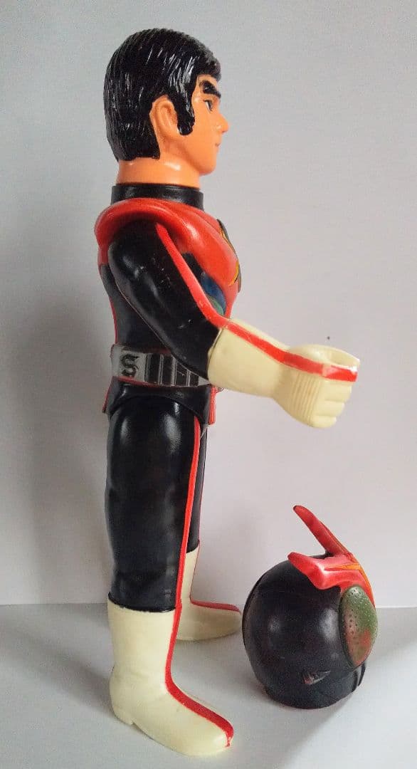 旧バンダイ 仮面ライダーストロンガー 面取れ ソフビ 怪人 仮面ライダー
