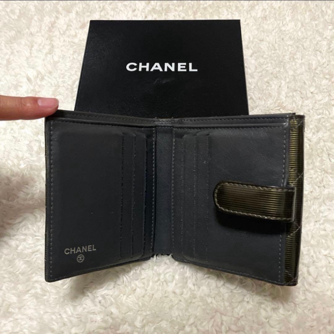 クミミ様用 CHANEL シャネル 二つ折り財布 シンプルお洒落可愛い 箱付き