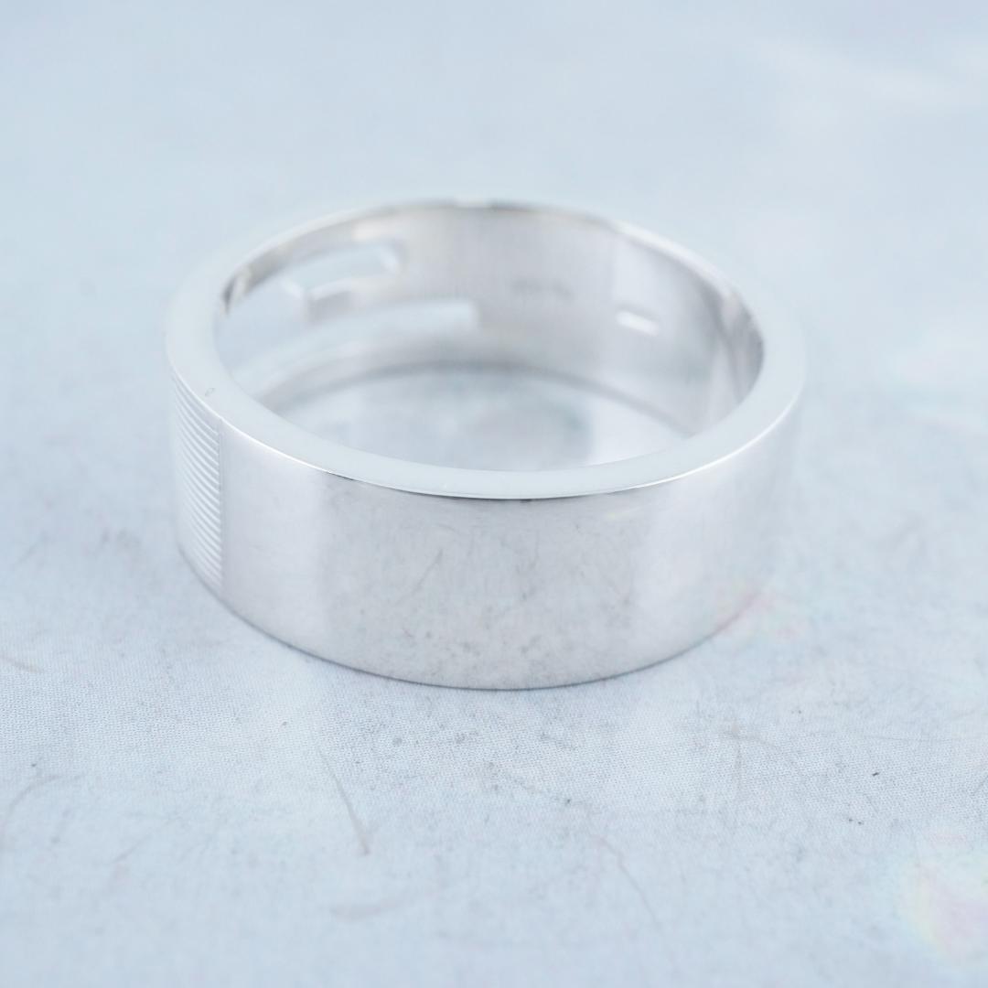 新品仕上 グッチ ブランデッドG カットアウト リング　23号