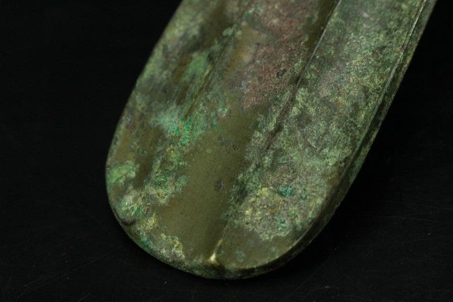 中国美術 戦国 青銅 帯駒 古美術(K-LC965)