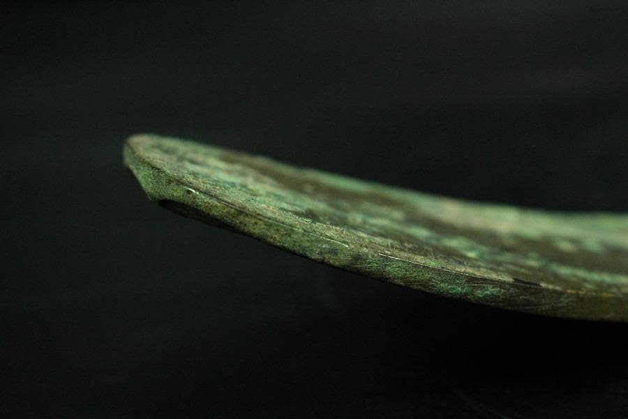 中国美術 戦国 青銅 帯駒 古美術(K-LC965)