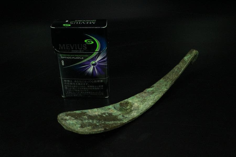 中国美術 戦国 青銅 帯駒 古美術(K-LC965)