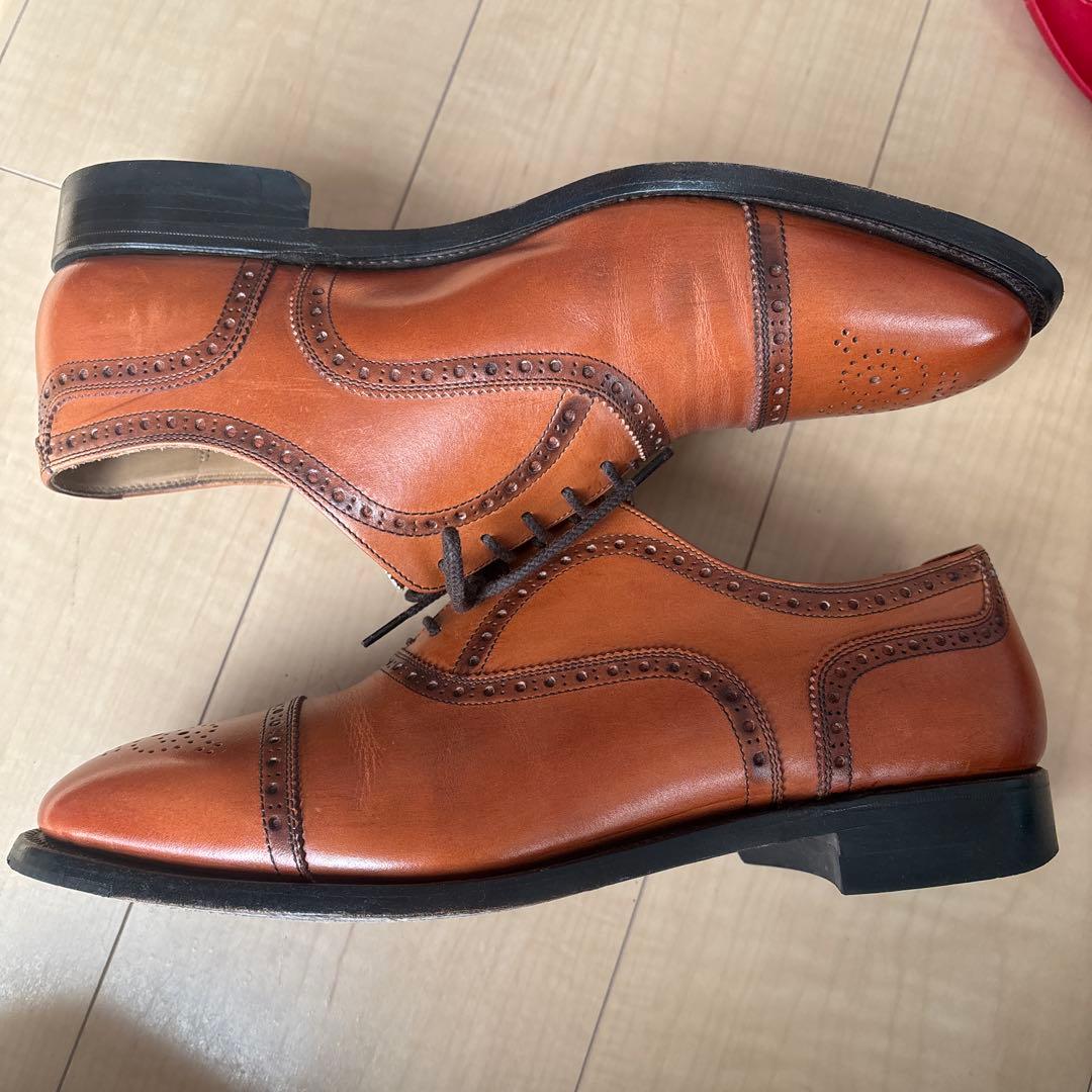 【美品】スコッチグレイン　インペリアルⅢ　ブラウン　25cm