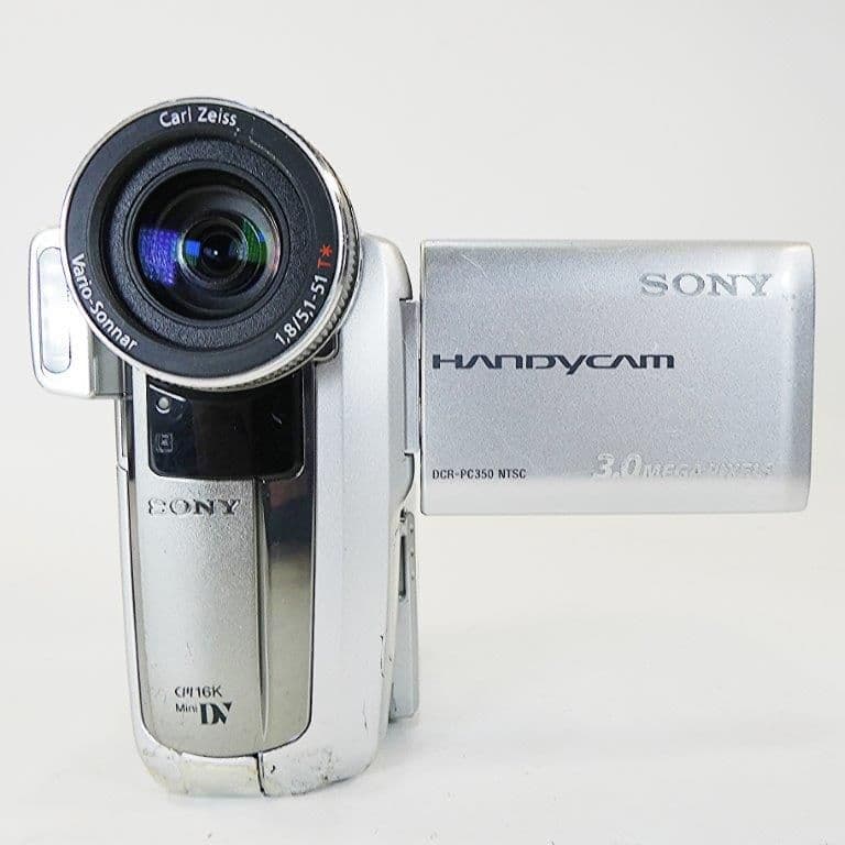 動作品ソニー DCR-PC350 MiniDVビデオカメラ　DVDダビングに最適