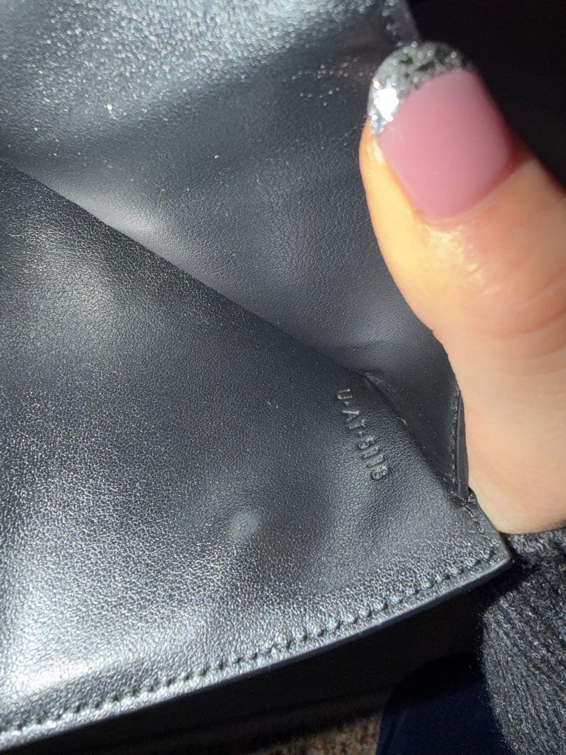 美品　CELINE スモールトリフォールドウォレット ブラック