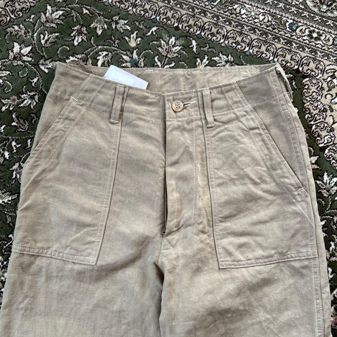 週末お値下げ　新品未使用　45R麻カーゴパンツ