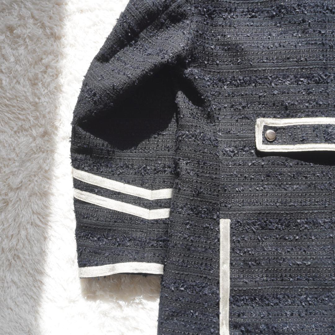 美品 コンダクター　MIXED TWEED OFFICER JKT　ナポレオン