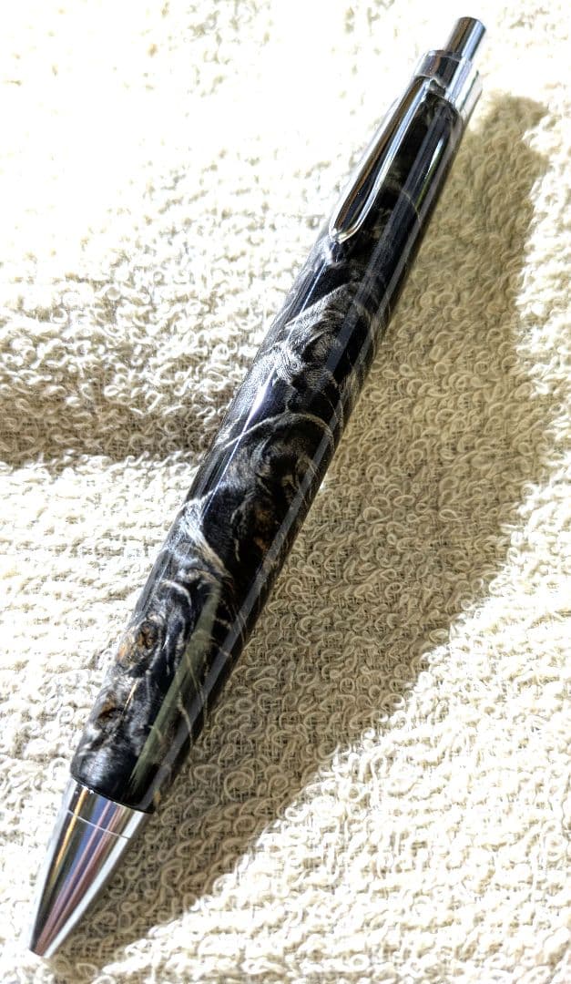 木軸ペン　楓瘤杢　シースルーグラデーション　ボールペン／シャープペン