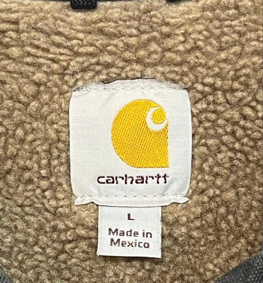 carhartt ダックジャケット L刺繍ロゴワンポイントロゴ メキシコ製90s
