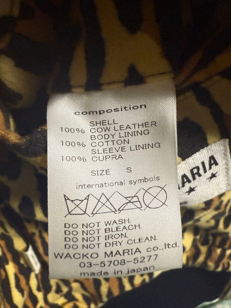 yuto WACKO MARIA シングルライダースジャケット