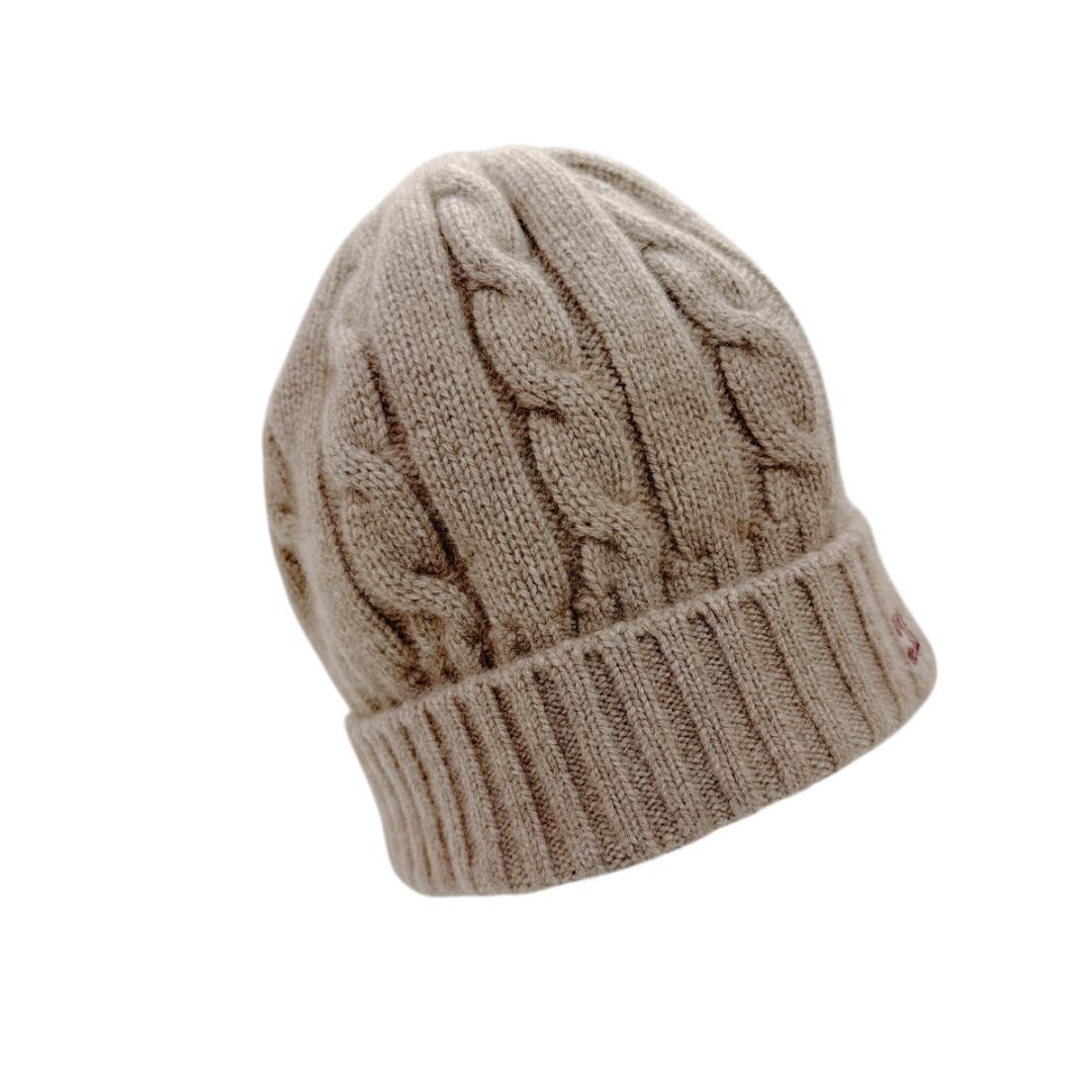 CELINE セリーヌ ニット帽 トリオンフ ベージュ