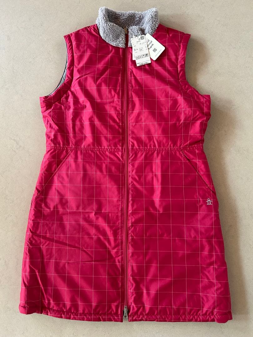 Munsing wear 新品3Lワンピース　ローズピンク＆グレー　リバーシブル