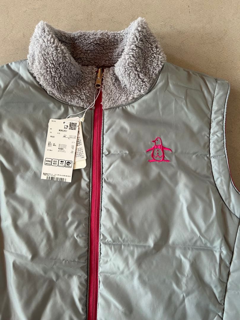 Munsing wear 新品3Lワンピース　ローズピンク＆グレー　リバーシブル