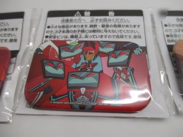 【新品未開封品】ハズビン・ホテルへようこそ　スクエア缶バッチ　５種セット