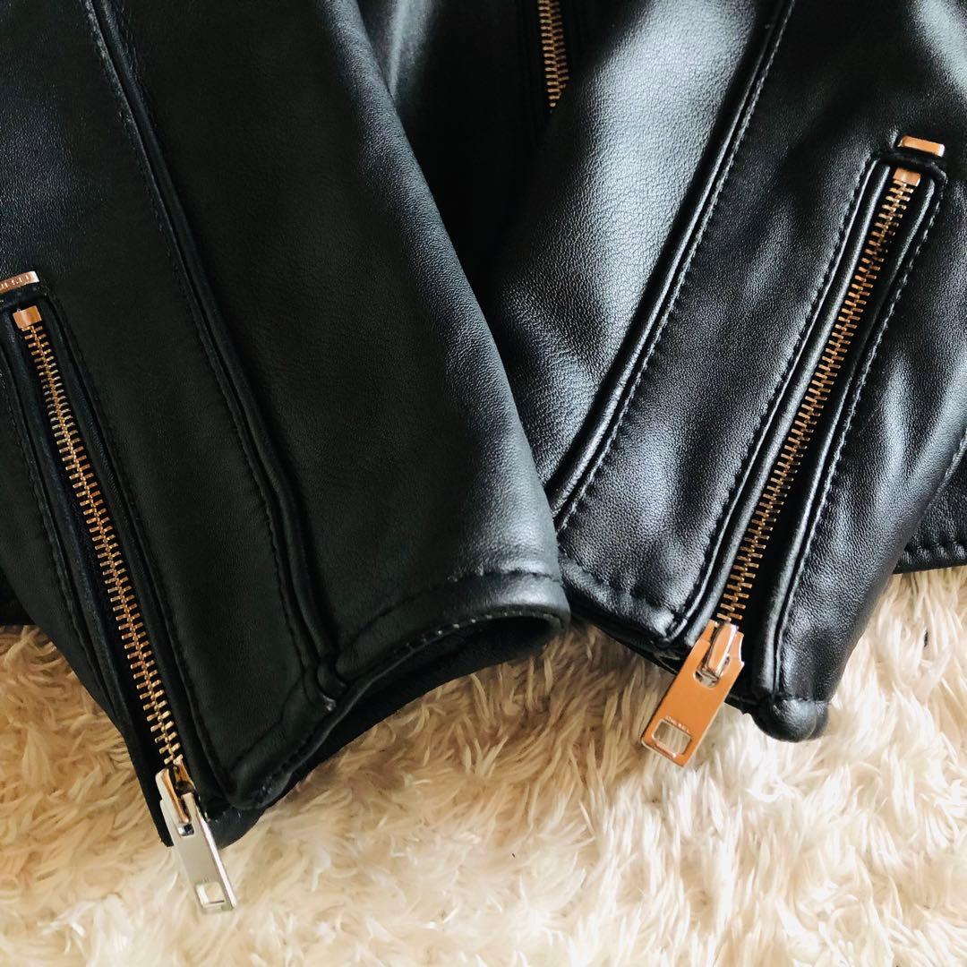 現行モデル✨美品 ディーゼル ライダースジャケット 羊革 ブラック XL 大きめ