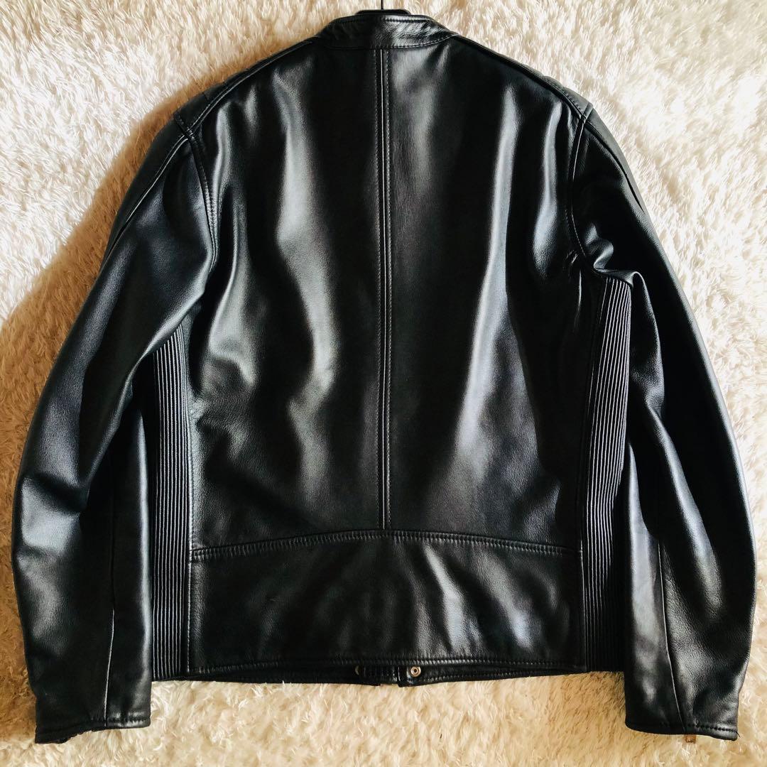 現行モデル✨美品 ディーゼル ライダースジャケット 羊革 ブラック XL 大きめ
