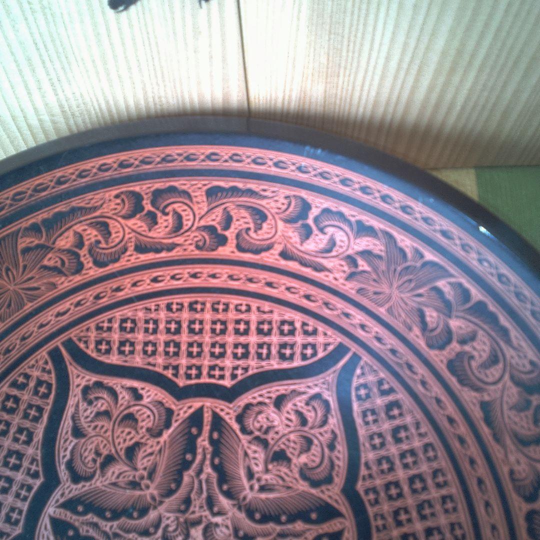 漆塗り 膳 伝統的なデザイン 小傷 すり傷 おおいです 雪斎？