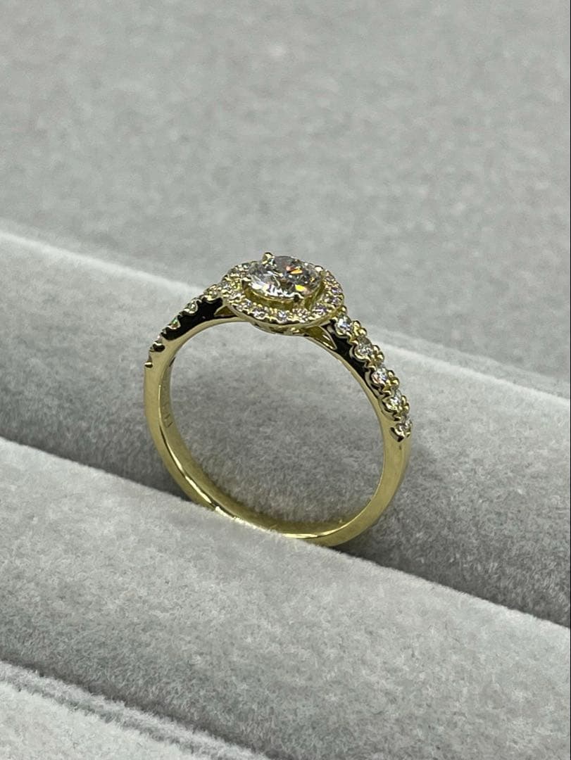 JL130★最高級 ダイヤモンド 0.656ct k18 リング ソ付