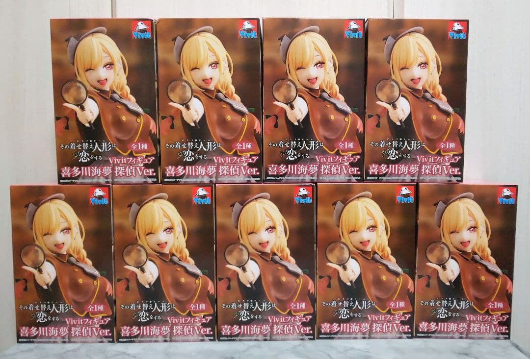 【未開封/メルカリ便】美少女フィギュアまとめ売り9点 着せ恋 探偵/喜多川海夢