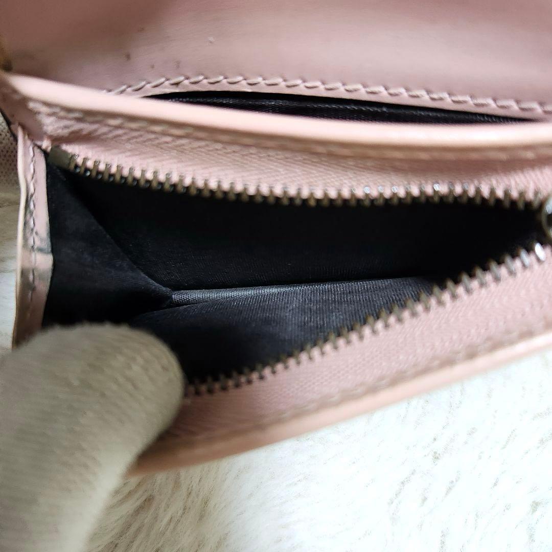 ✨極美品✨グッチ　二つ折り　小銭入れ　リネア　キャット　シマレザー　アニマエリ