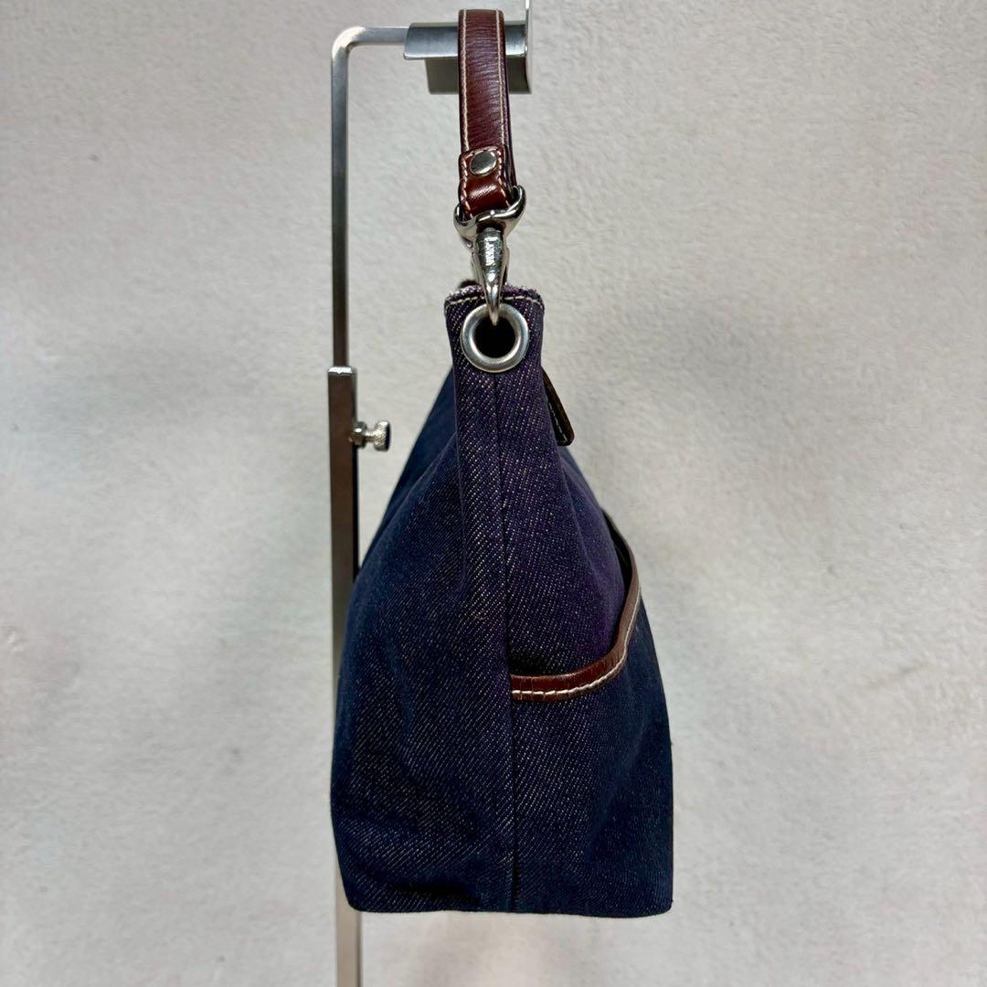【美品✨】希少　ローレンラルフローレン　デニム　ハンドバッグ 紺色　ワンショル