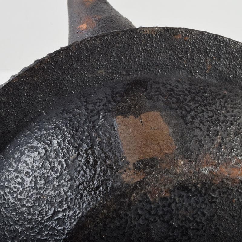 北大路魯山人作　布目象嵌　魚蟹文　鉄瓶　M　8677