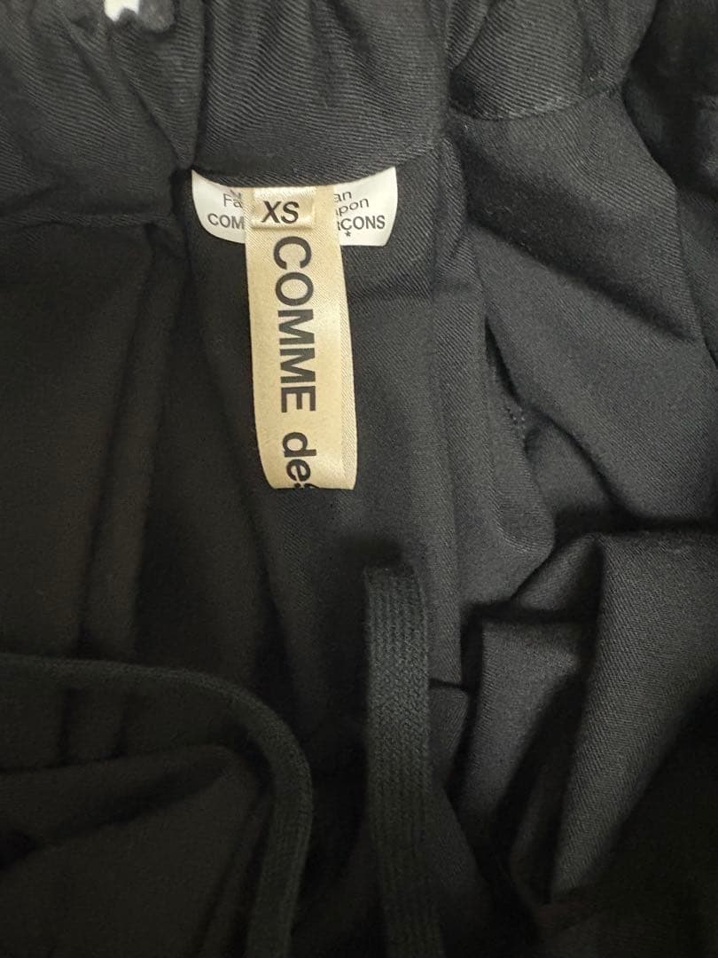 新品未使用　2024 COMME des GARÇONS 黒 サルエルパンツXS