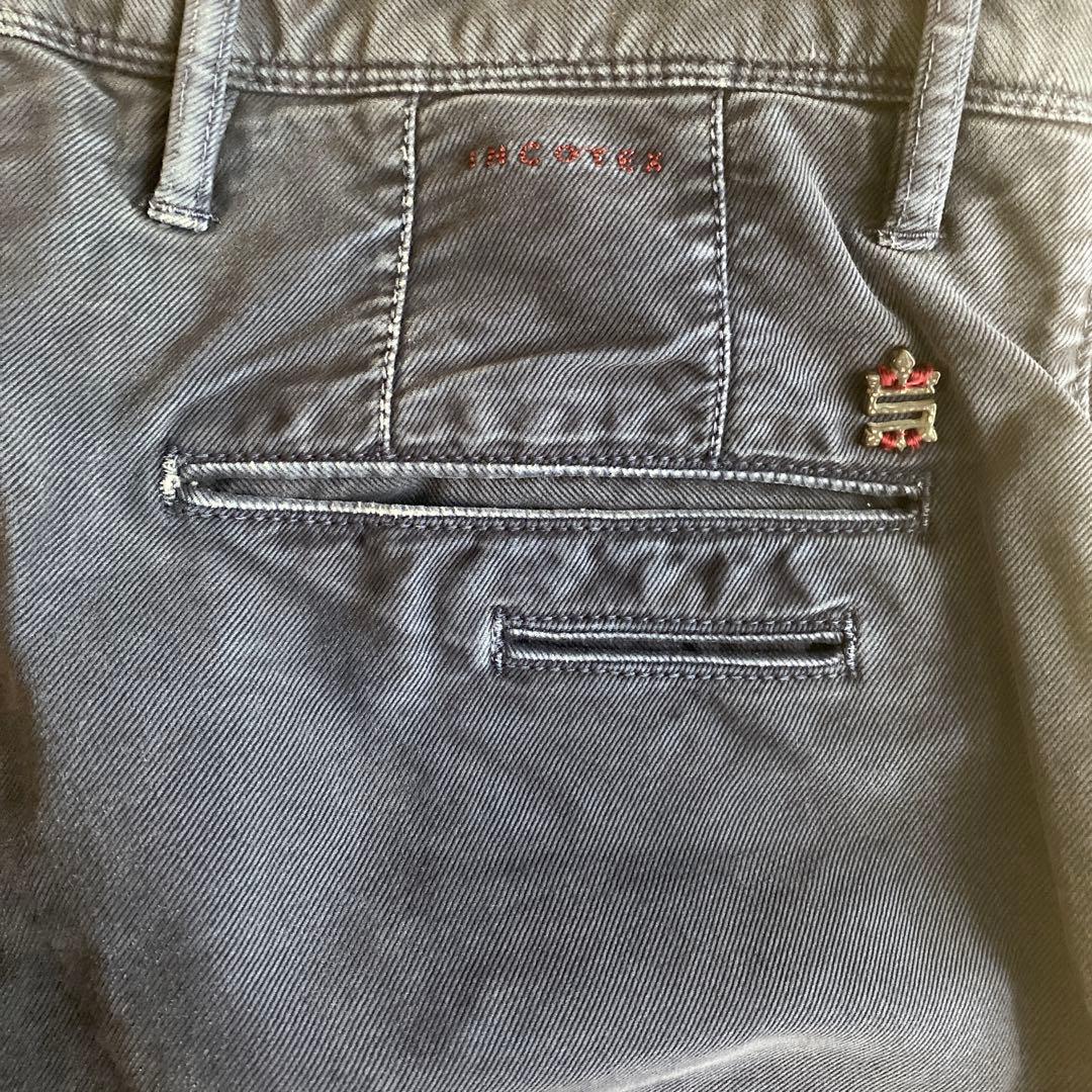 インコテックス　ネイビーチノパン　INCOTEX