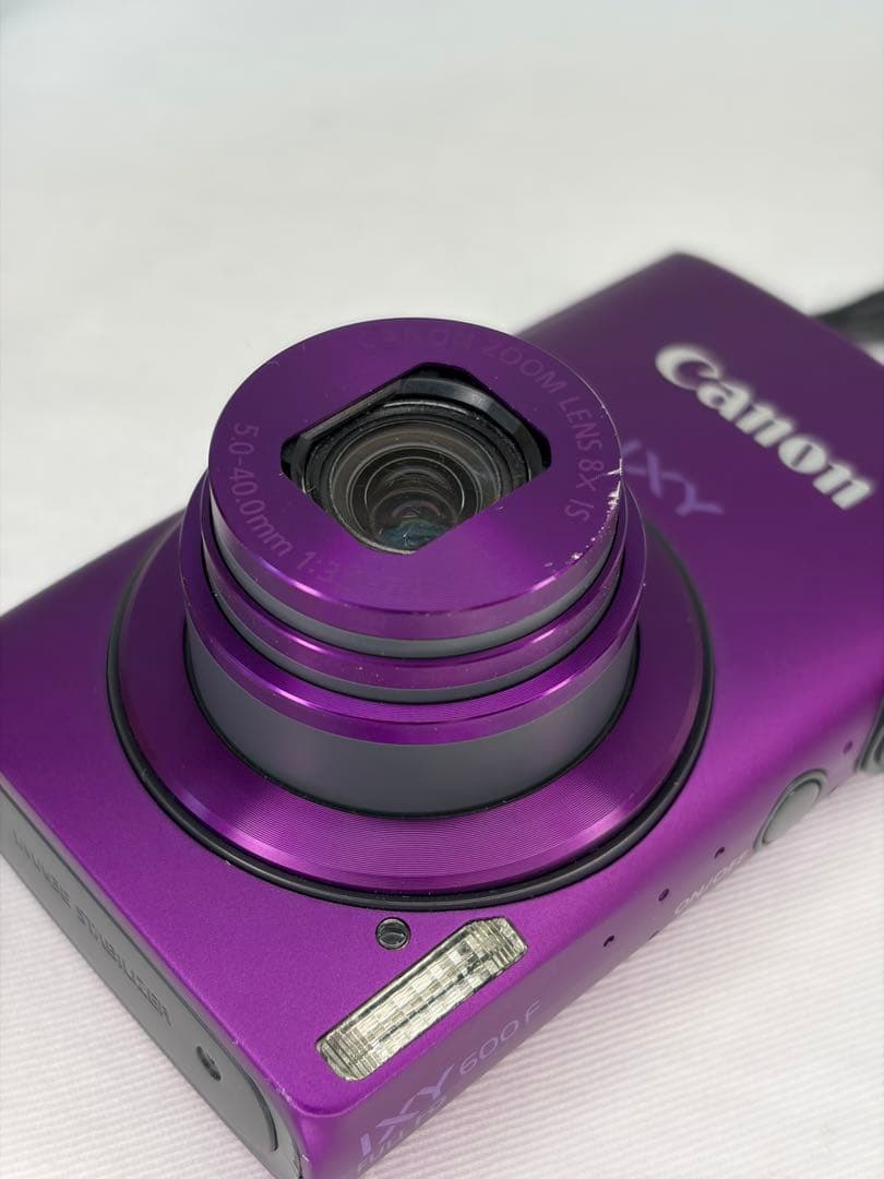 訳アリ Canon IXY600fパープルコンパクトデジタルカメラ