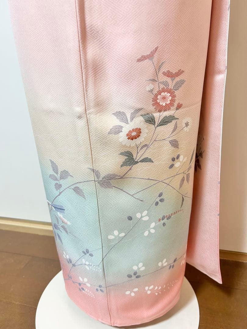 美品　未使用　しつけ糸付　トールサイズ　裄丈長め　訪問着フルセット4点　やまと製