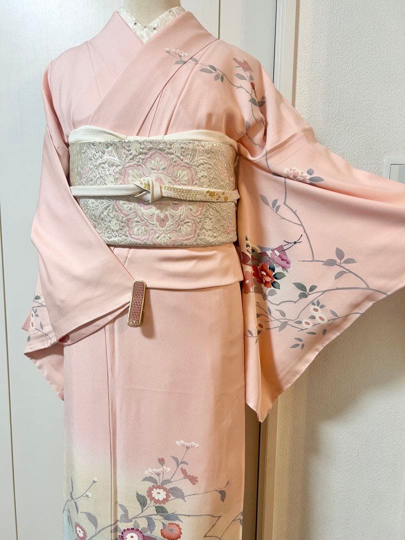 美品　未使用　しつけ糸付　トールサイズ　裄丈長め　訪問着フルセット4点　やまと製