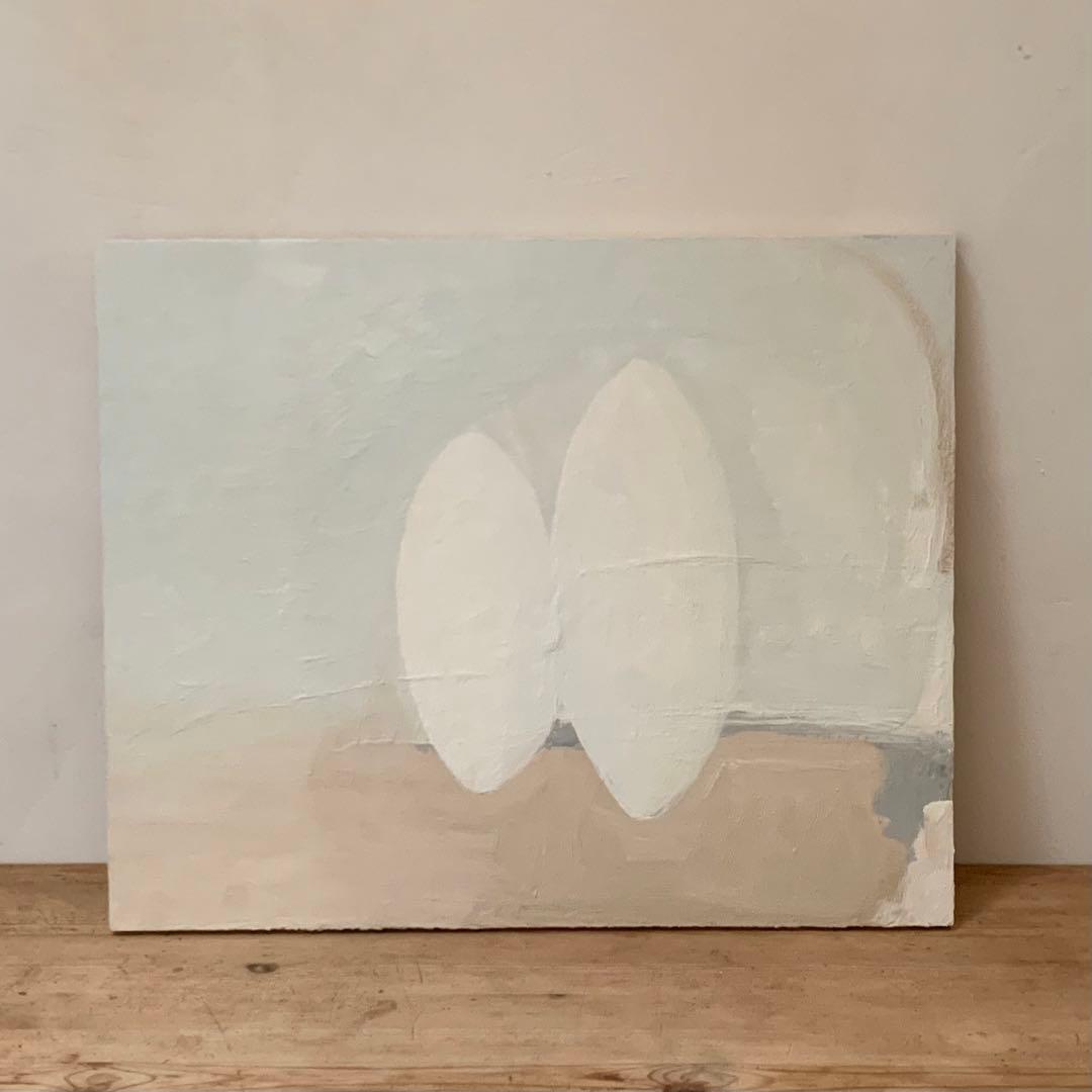 「意識」 油彩 油絵 木製パネルに油彩 現代美術 oil on board 絵