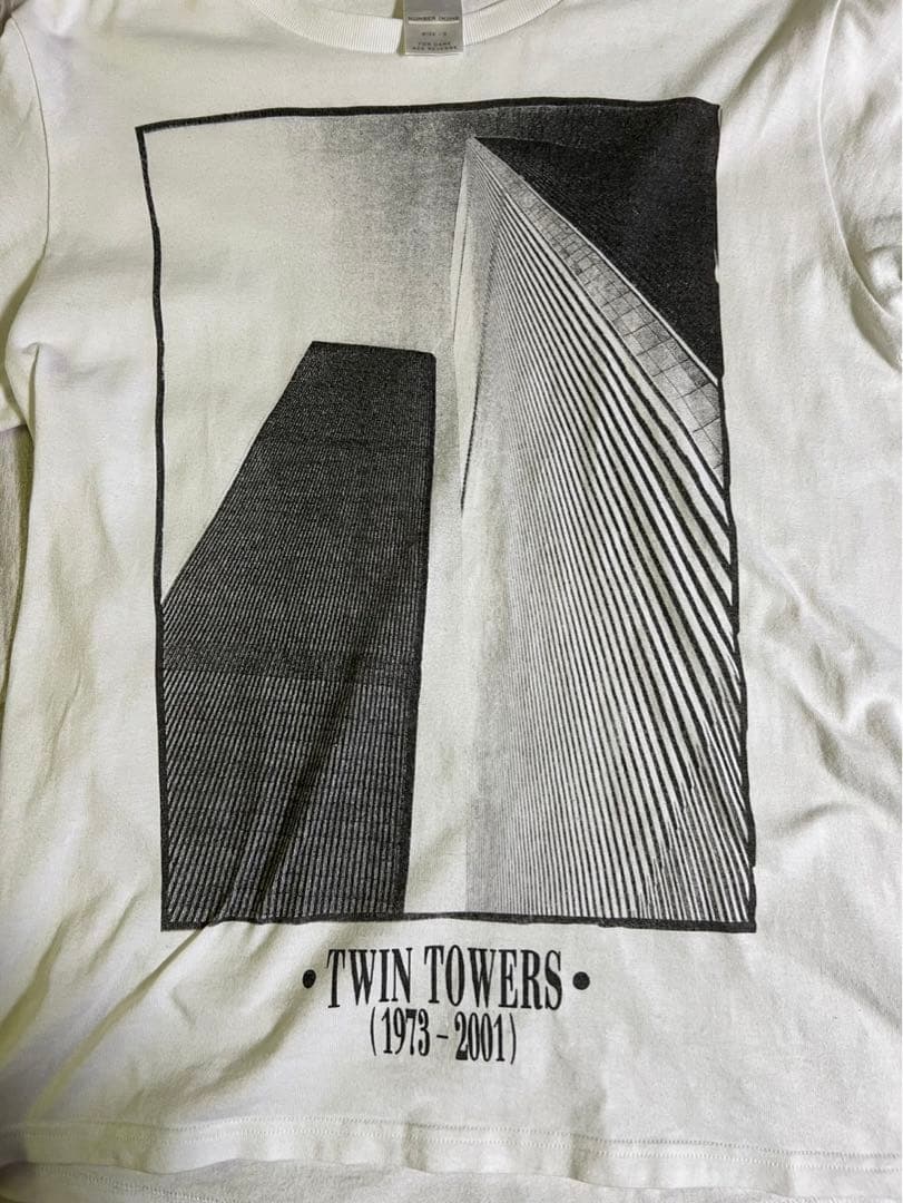 即完売NUMBER(N)INE2002SS激レアツインタワー Tシャツ Lサイズ