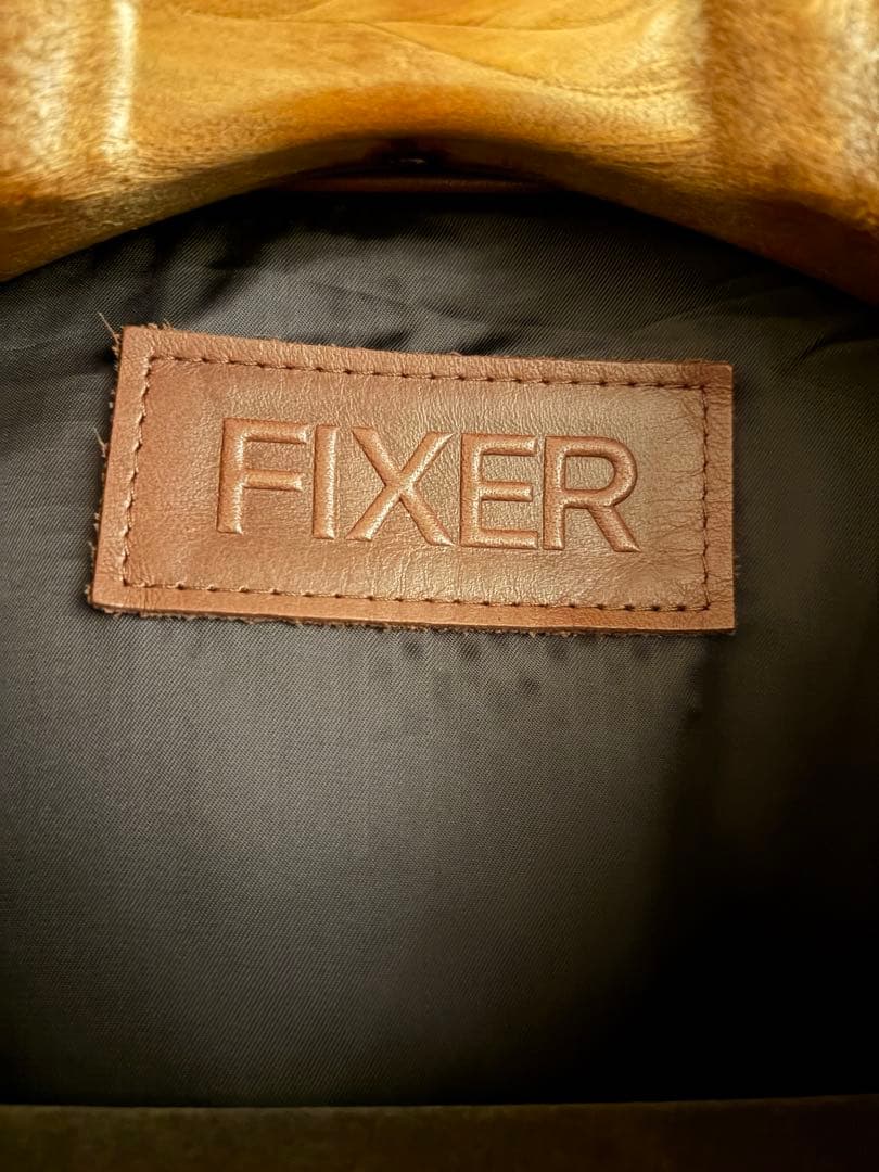 【美品】FIXER F2 シングルライダース　ブラウン　48