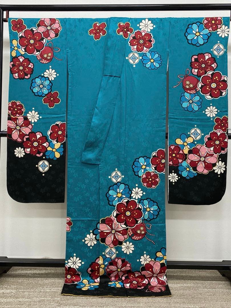 振袖 豪華 紋意匠 身丈174cm 撥水加工済