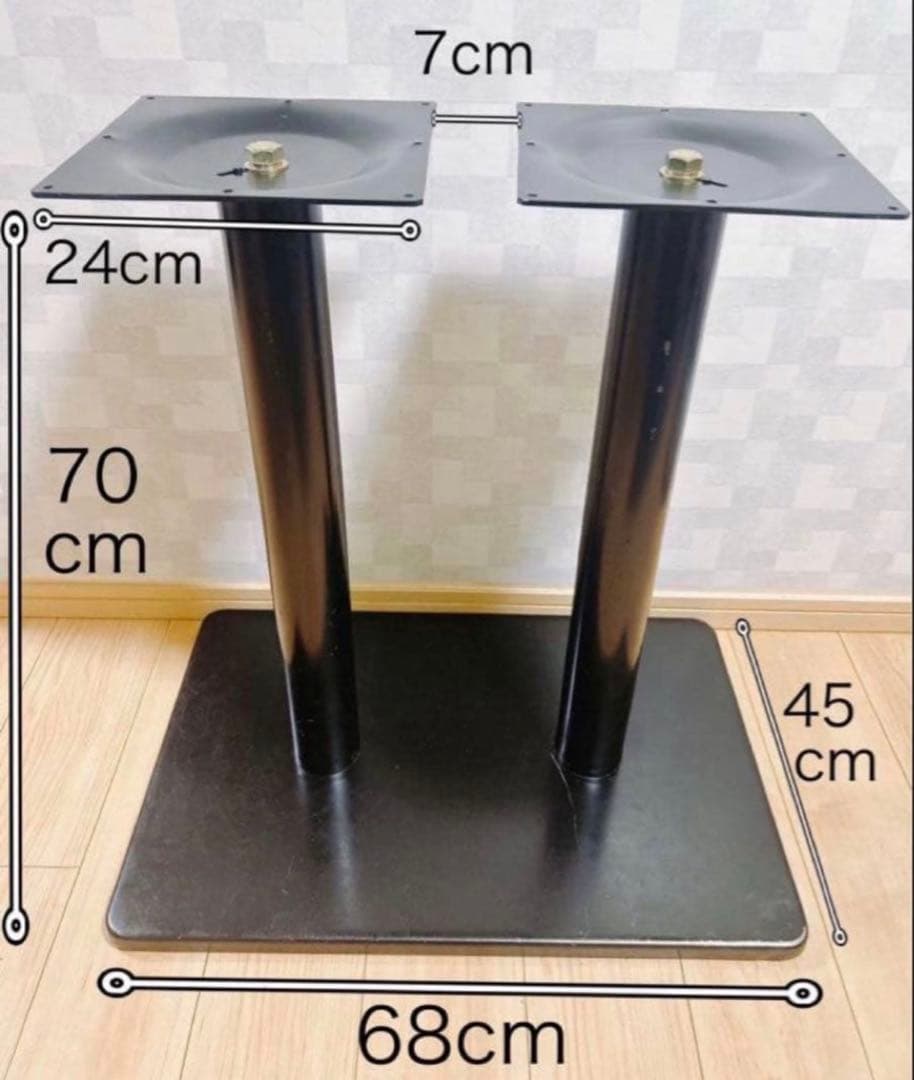 業務用 テーブル脚 ツイン 高さ70cm 組立式 在庫3