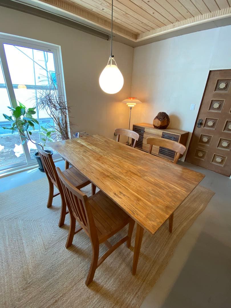 チーク 4人掛けダイニング