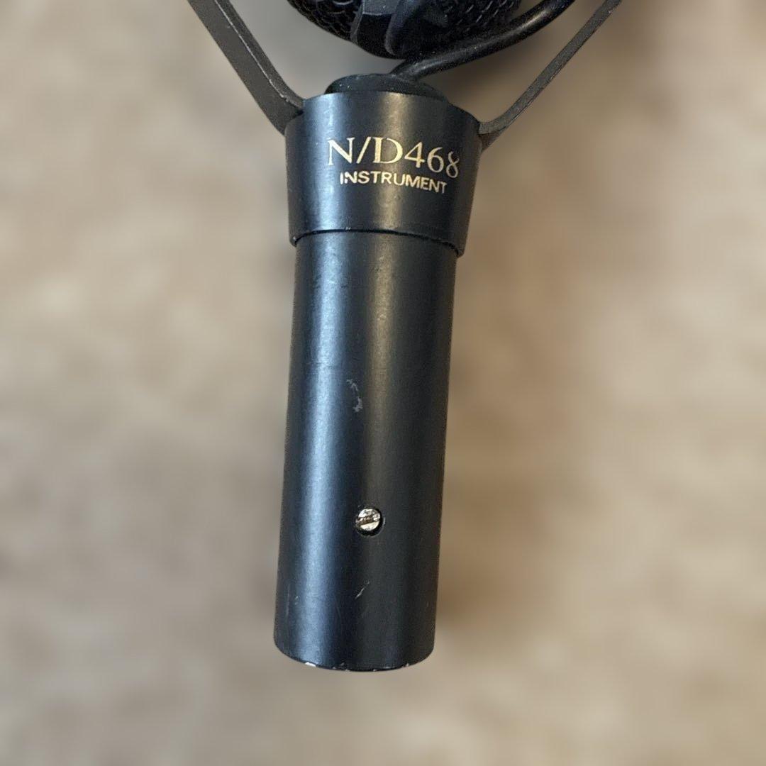 EV N/D468 楽器用ダイナミックマイク 本体+ホルダー+ケース