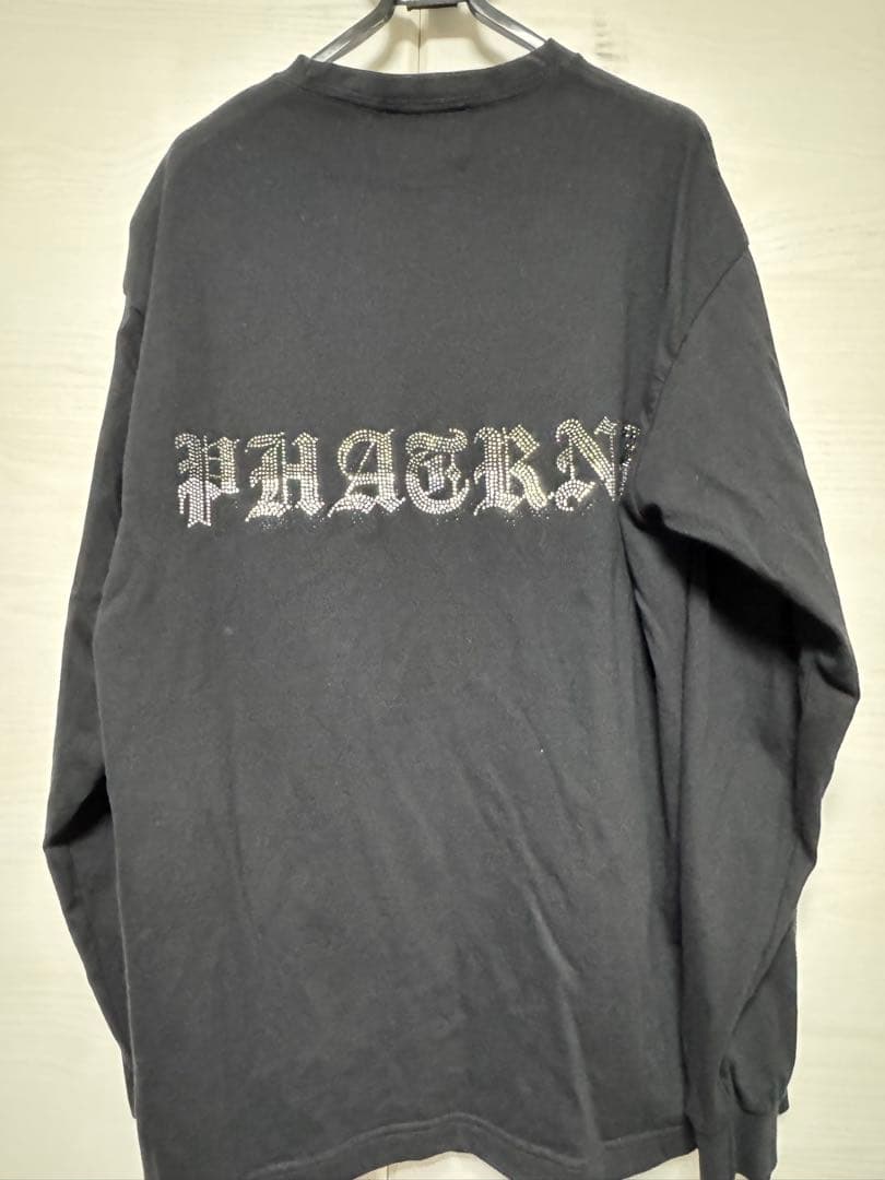 ‼️年末セール‼️美品‼️Phatrnk ブラックロンT ストーンロゴ