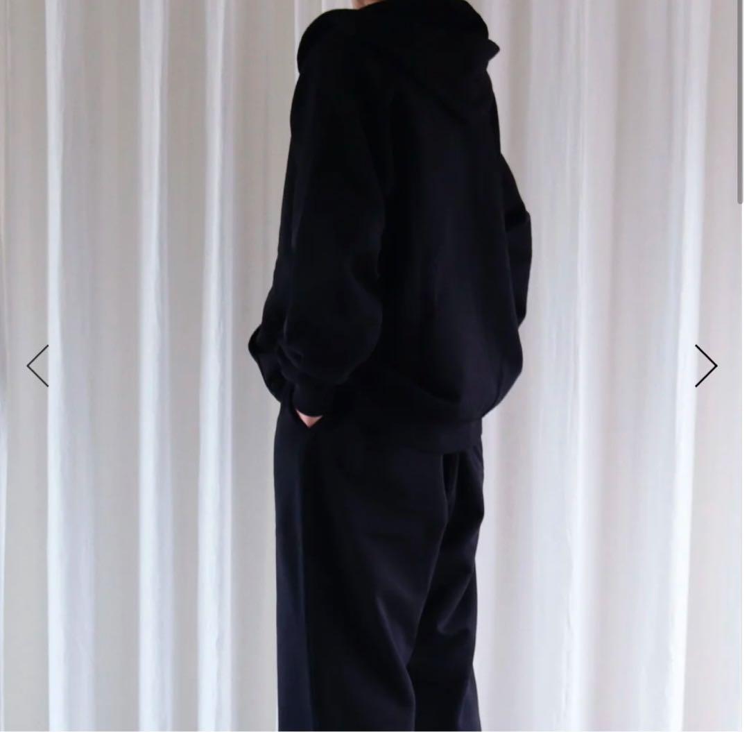 【COMOLI】コットン裏毛 ジップパーカ&パンツ　セットアップ