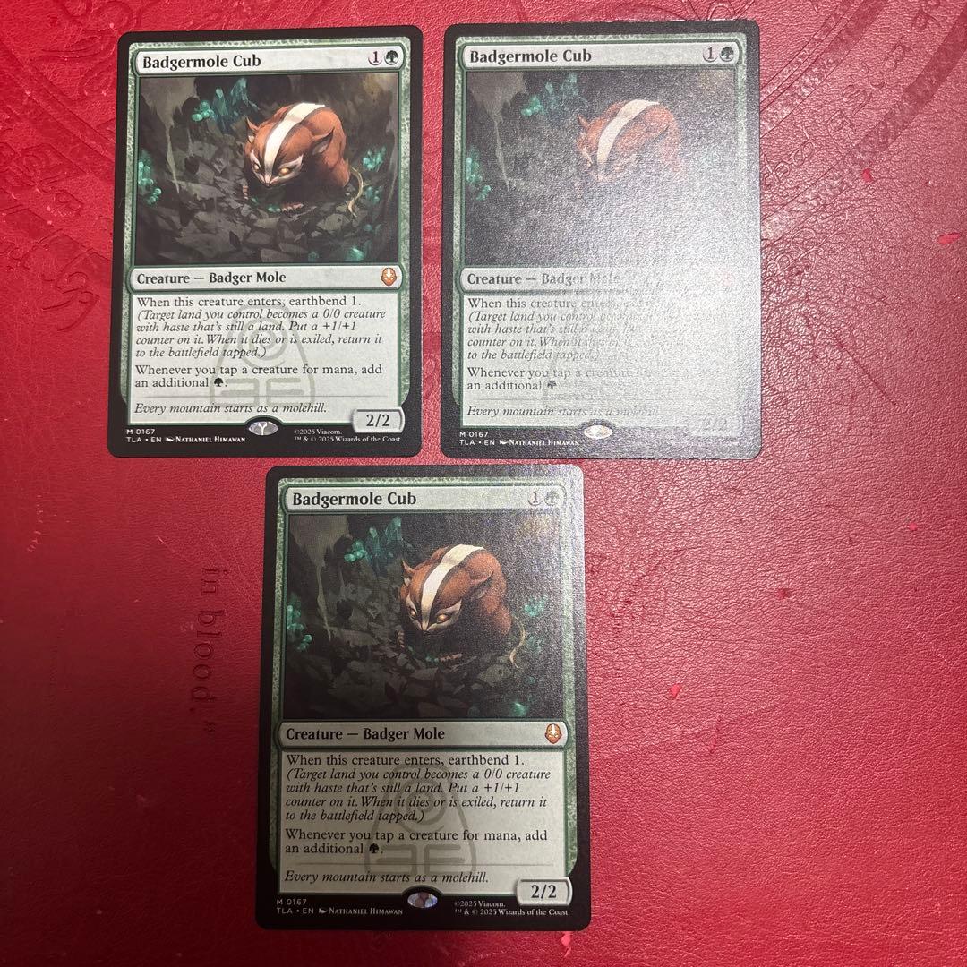 アナグマモグラの仔 英語版 3枚