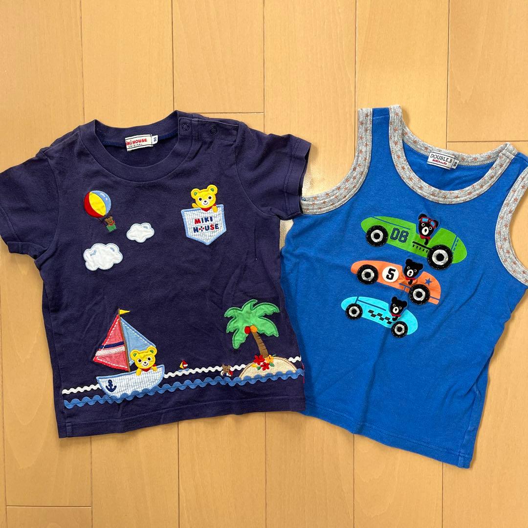 ミキハウス 半袖Tシャツタンクトップ2 点DOUBLE.B 他8点　まとめ売り